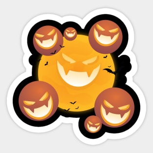 Smiling Pumpkin Sticker